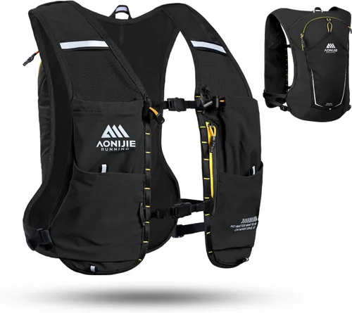 Vista 7 de AONIJIE Running Hydration Vest for Women Men 8L Hydration Backpack Hiking
