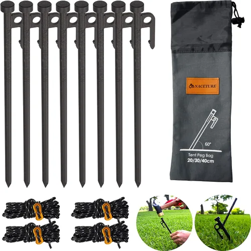Vista 10 de Kit de estaca para árboles, estacas y soportes resistentes para árboles inclinados, estaca de metal para enderezar con 3 estacas para árboles