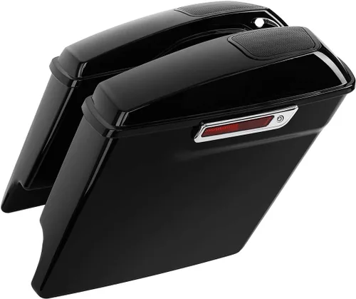 Vista 15 de TCT-MOTORPARTS Alforjas rígidas extendidas de 5 pulgadas x 7 pulgadas para bocinas Harley 2014-2024 Touring Road King, Road Glide, Street Glide
