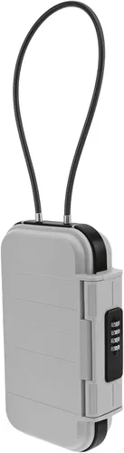 Vista 9 de Caja fuerte portátil, caja de seguridad combinada con código, caja de seguridad antirrobo impermeable con cadena extraíble para playa, dormitorio