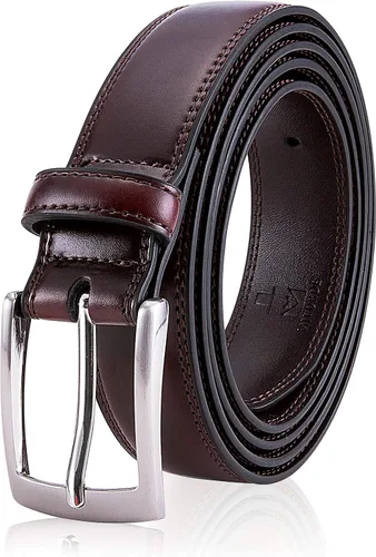 Vista 16 de MILORDE Cinturón de vestir de cuero genuino para hombre, hecho a mano, 100% cuero de vaca, diseños clásicos y modernos para trabajo, negocios y uso