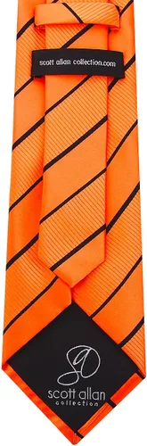 Vista 53 de Scott Allan - Corbatas de rayas para hombre - Corbata tejida para hombre