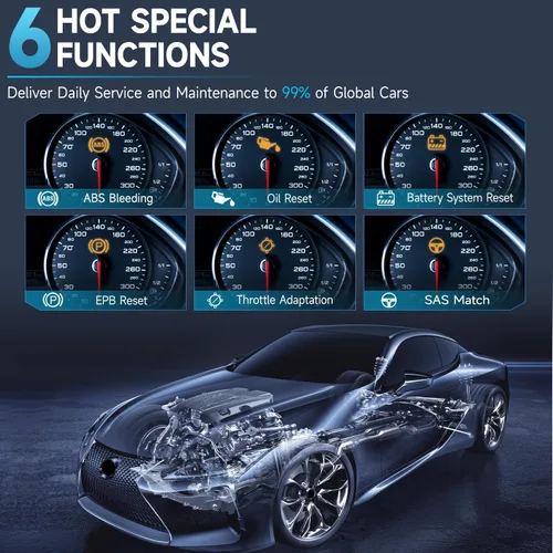 Vista 2 de Herramienta de diagnóstico del escáner BOSSCOMM IF745 2026, lector de código de motor de verificación con 6 reinicios, purgadora de ABS, aceite