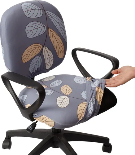 Vista 34 de Melaluxe Funda para silla de oficina de computadora, funda universal protectora y elástica para silla giratoria elástica