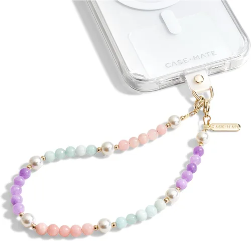 Vista 15 de Case-Mate Correa de muñeca con dije de teléfono, cadena dorada/cuero negro Detachable Anti-Theft Phone Strap - Hands-Free iPhone Wrist Strap for