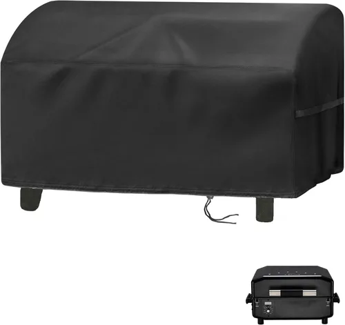 Vista 13 de Cubierta de Parrilla para Parrilla Hibachi, Cubierta de Parrilla de Mesa Pequeña Impermeable para Exteriores de Servicio Pesado, Cubierta