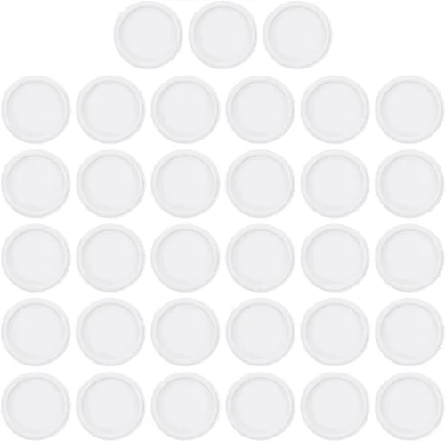 Vista 7 de PATIKIL Discos de encuadernación de libros de plástico de 0.748 in, paquete de 33 discos de expansión de disco redondos para planificador de Negro