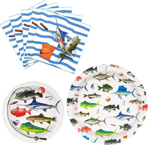 Vista 16 de WERNNSAI Hawaiian Luau Party Supplies - 48 platos y servilletas de Luau tropical, decoraciones de cumpleaños, platos de papel hawaiano para verano