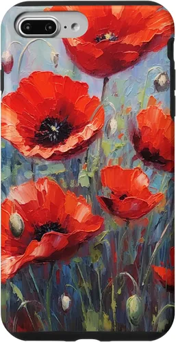 Vista 12 de Funda para iPhone 12/12 Pro Red Poppies Flowers In A Field