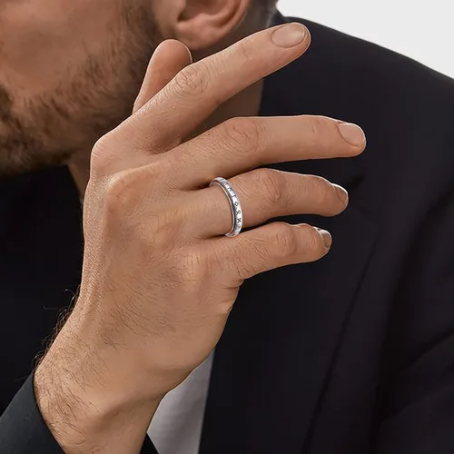 Vista 7 de Lonyinlg Anillo giratorio de plata de ley 925 para aliviar la ansiedad, anillo giratorio para TDAH y aliviar el estrés para mujeres y hombres
