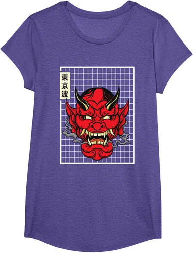Vista 19 de Máscara japonesa de Demon Hannya Oni con máscara japonesa, Negro