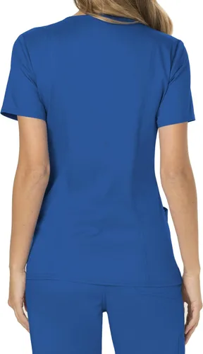 Vista 2 de Workwear Revolution WW610 - Ropa quirúrgica con estilo cruzado falso para mujer, elástica, suave y de fácil cuidado