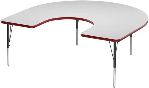 Vista 51 de Correll - Mesa rectangular de 24 x 36 pulgadas, mesa de actividades superior de borrado en seco, altura ajustable (19 a 29), laminado de alta