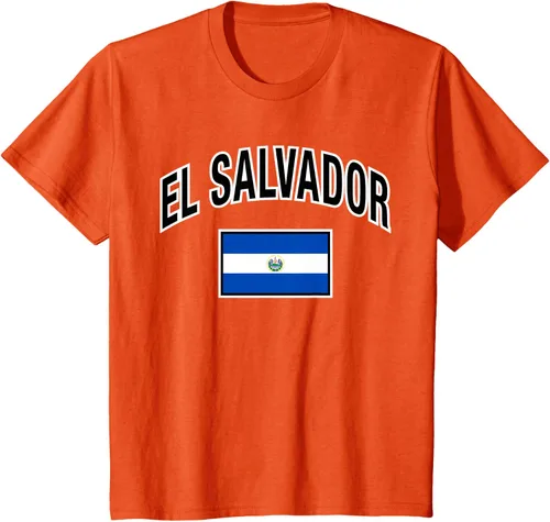 Vista 24 de Camiseta salvadoreña Orgullosa Bandera de El Salvador, Negro