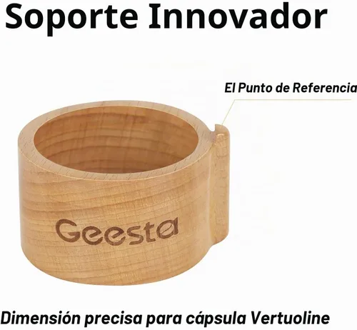 Vista 2 de GEESTA Kit de sellos de papel de aluminio reutilizables compatible con cápsulas Nespresso Vertuoline