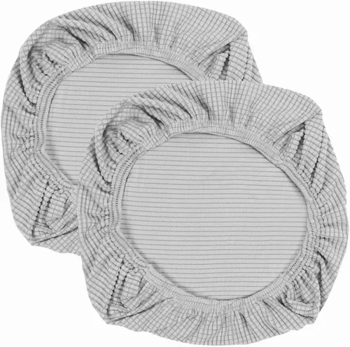 Vista 35 de Yikko - Fundas elásticas de jacquard con licra, con textura de grano de maíz, para sillas, aptas para oficina, comedor, bar, fundas para asientos