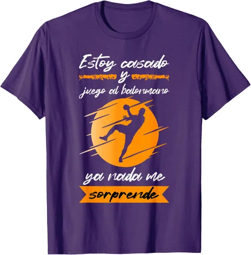 Vista 5 de Mens Handball I'm Married And Handball Game T-Shirt