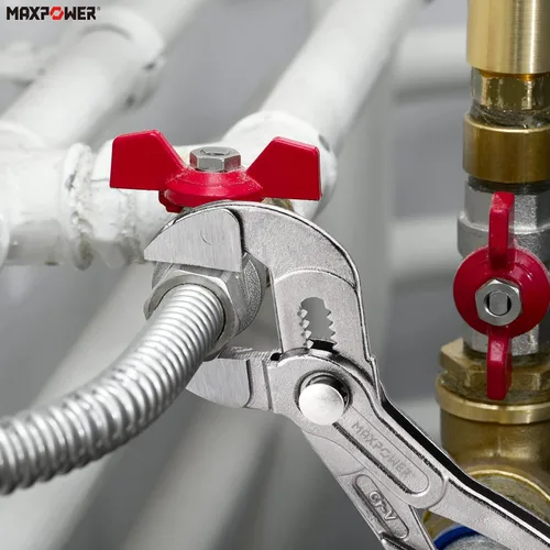 Vista 6 de MAXPOWER Llave de alicates de 10 pulgadas, botón de ajuste rápido, apertura máxima de mandíbula de 1.260 in