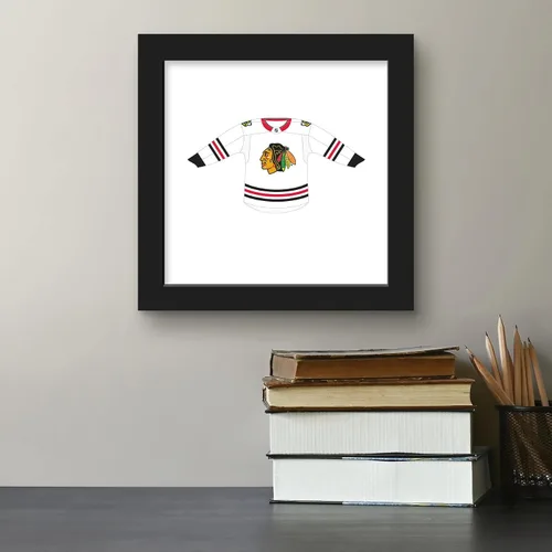 Vista 4 de Trends International Gallery Pops NHL Chicago Blackhawks - Póster de pared frontal de uniforme de carretera, 12.00 x 12.00 pulgadas, versión