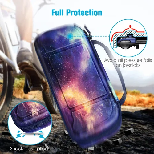 Vista 5 de Fintie Carrying Case for Hori Nintendo Switch Split Pad Pro Controller - Shockproof Protective Cover Travel Bag w30 Game Card Slots, Compatible with