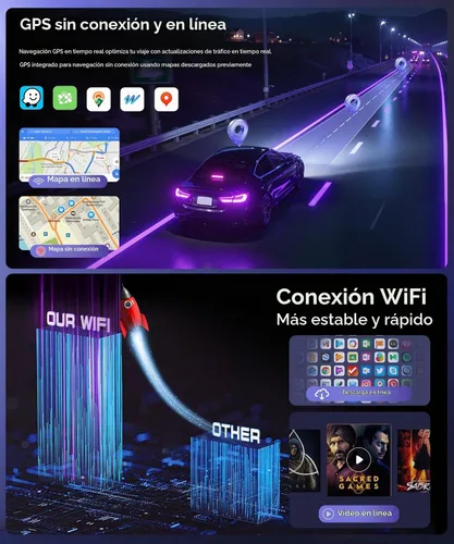 Vista 4 de MAHVEC 4G+64G Android 15 Radio de coche estéreo para Ford F150 2009-2014