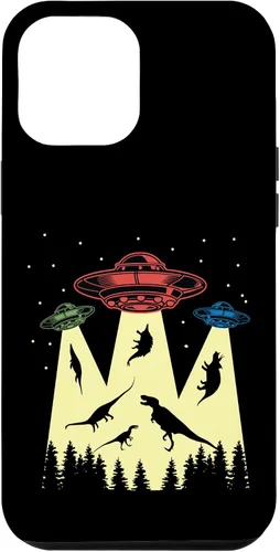 Vista 26 de Funda vintage de secuestro alienígena de dinosaurio para iPhone 17