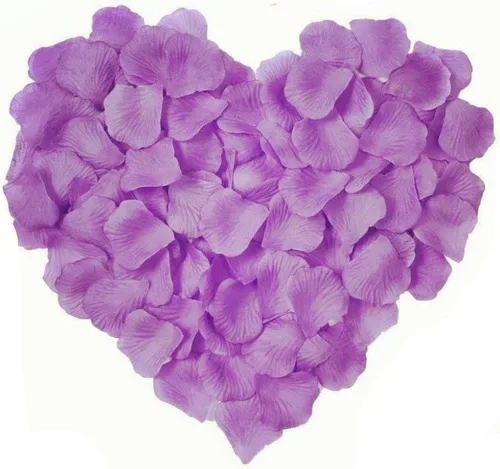 Vista 8 de 1200 pétalos de rosa artificiales de seda para decoración de flores en el hogar, fiesta, día de San Valentín, boda (rojo oscuro)