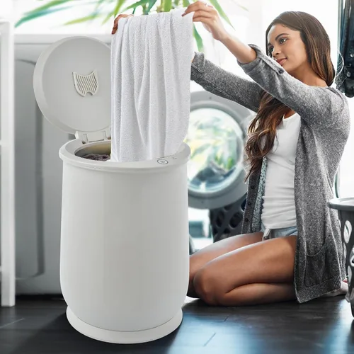 Vista 9 de WELLHUT Calentador de toallas calientes de 21 litros, calentadores de toallas de baño con soporte para fragancia, función de aislamiento, Gris