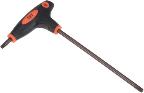 Vista 11 de uxcell T10 llave Torx a prueba de manipulación anti manipulación llave en T llave de doble extremo, acero S2