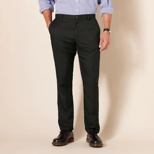 Vista 6 de Tienda Essentials - Pantalón de vestir de corte ajustado y diseño frontal plano para hombre