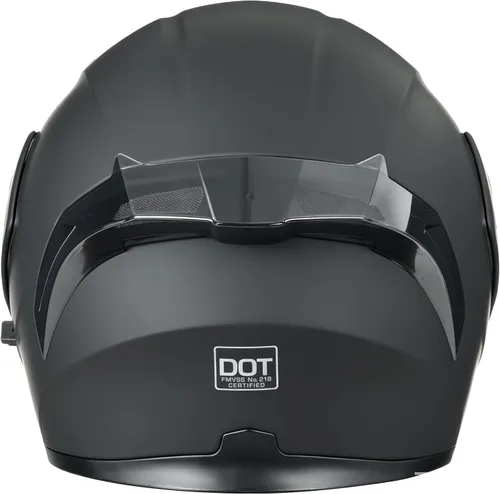 Vista 4 de Cascos de motocicleta modulares de cara completa, Casco de motocicleta de cara completa con certificación DOT, con visor abatible dual