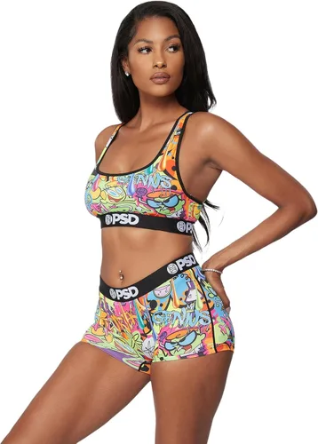 Vista 3 de PSD Women's Cartoon Network Boy Shorts - Full Coverage Women's Underwear featuring Powerpuff Girls & Dexter