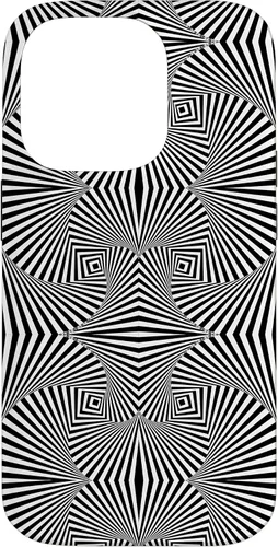 Vista 16 de Funda de arte óptico abstracto hipnotizante con diseño retorcido para iPhone 13