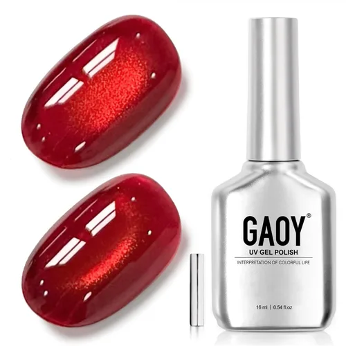 Vista 26 de GAOY Esmalte de uñas de gel Brown Cat Eye, 4629 azul ámbar, 0.5 fl oz Ámbar azul