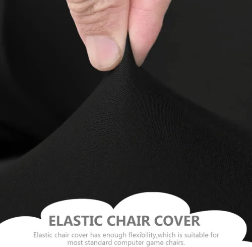 Vista 2 de Beavorty Juego de fundas elásticas para sillas de computadora con protectores de reposabrazos, ajuste elástico para sillas estándar de deportes