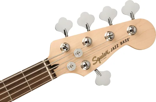Vista 5 de Squier Affinity Series Jazz Bass de 5 cuerdas, 3 colores Sunburst, diapasón de laurel