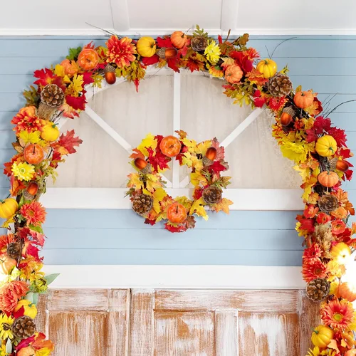 Vista 5 de Yookeer 120 mini calabazas artificiales de bellotas de otoño, conos de pino para decorar cuencos de otoño, centro de mesa de Acción de Gracias