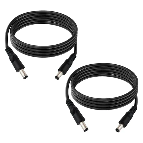 Vista 10 de DC5.0.197x0.1 in 12V macho a macho Cable de extensión macho a macho 18AWG macho a macho 1 pie