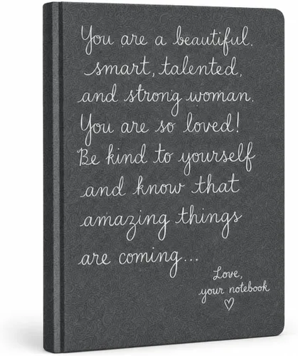 Vista 9 de Eccolo Dayna Lee Collection "Stay True To You" - Cuaderno de tapa dura de 8 x 10 pulgadas, 256 páginas forradas sin ácidos