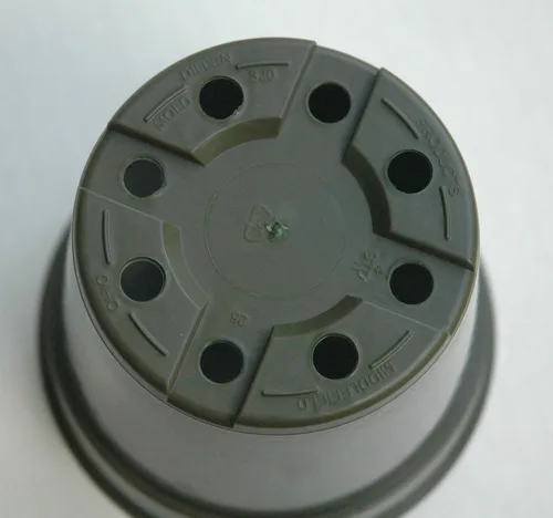 Vista 4 de Dillen Macetas de plástico estándar de 4 pulgadas para plantas, corte y plántulas, paquete de 30