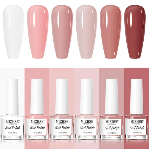 Vista 9 de MIZHSE - Juego de esmaltes de uñas de secado rápido, esmalte de uñas de colores brillantes de alto brillo