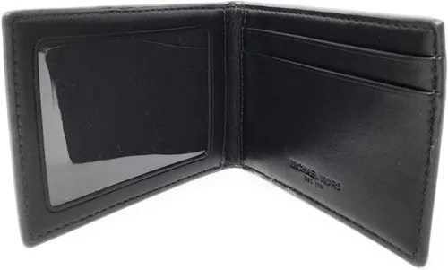Vista 4 de Michael Kors Billetera Harrison para hombre con cartera de pasaporte no incluye caja Negro - Cartera plegable