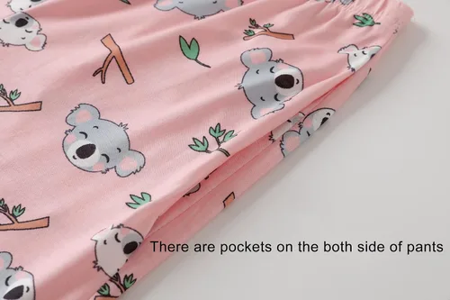 Vista 6 de Conjunto de pijama de conejito para niñas grandes, ropa de dormir de dibujos animados para invierno, diseño de conejo