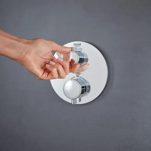Vista 6 de GROHTHERM® SMARTCONTROL DE LA FUNCIÓN ÚNICA DE LA VÁLVULA TERMOSTÁTICA DE 2 MANIJAS Estrella Cromo Claro
