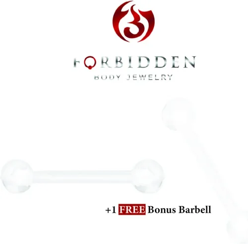 Vista 3 de Forbidden Body Jewelry 14G -16G - Retenedores flexibles para piercing de grado hospitalario PTFE para embarazo MRI cirugía y más