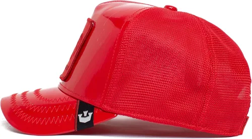 Vista 3 de Goorin Bros. The Farm Unisex High Shine Faux Leather Adjustable Snapback Trucker Hat