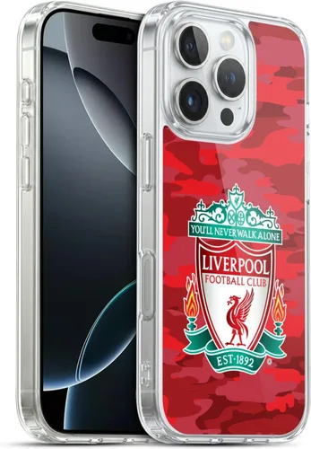 Vista 87 de Head Case Designs Funda de gel con licencia oficial del Liverpool Football Club Away Colourways Crest Camou [protección de grado militar] compatible