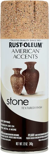 Vista 9 de Rust-Oleum 7992830 Stone Creations - Pintura en aerosol, 12 onzas, piedra gris Gris (Gray Stone)