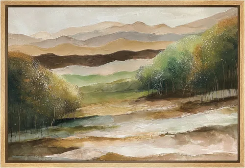 Vista 26 de SIGNFORD Lienzo Enmarcado Impresión Arte de Pared Océano Pastel Luz del Sol Puesta de Sol Horizonte Naturaleza Vida Silvestre Ilustraciones Arte