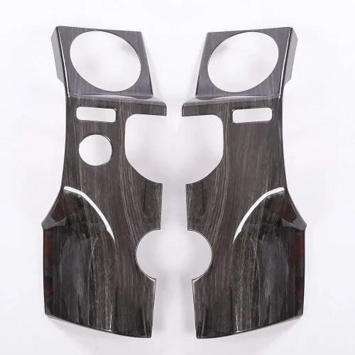 Vista 6 de YIWANG Cubierta de salida de CA para consola central de automóvil ABS cromada para LHD 2 piezas para Land Rover Discovery 4 LR4 2010-2016 Accesorios